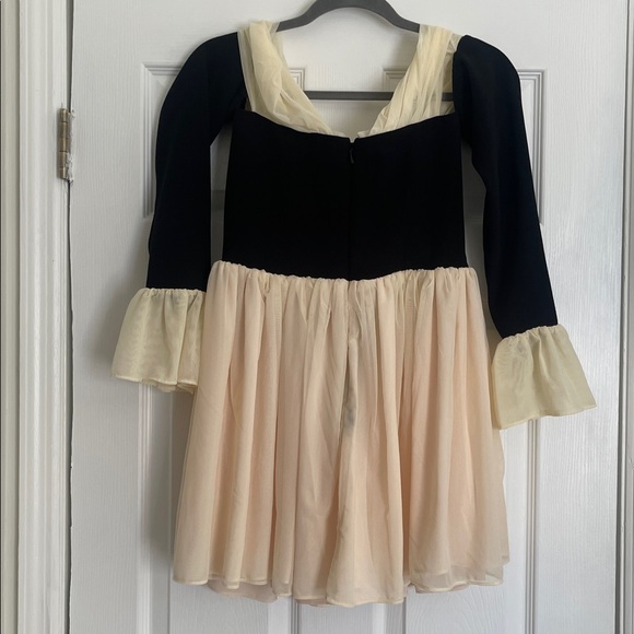 NWOT House of CB ALANA Black & Cream Off Shoulder Dress - Picture 12 of 12